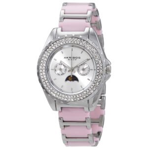 Akribos XXIV Multifunction Silver Dial Ladies Watch AK961SSPK
