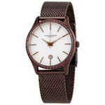 Akribos XXIV Pink Dial Brown Ion-plated Ladies Watch AK967BR