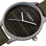 Akribos XXIV Quartz Green Dial Green Leather Ladies Watch AK1005GN