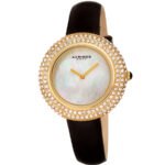 Akribos XXIV Quartz Crystal White Dial Ladies Watch AK1049YGB