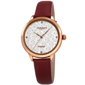 Akribos XXIV Quartz Diamond Silver Dial Ladies Watch AK1051BR