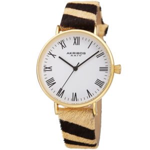 Quartz White Dial Ladies Watch AK1080YGB - luxury watch