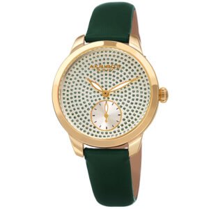 Green Dial Green Leather Ladies Watch AK1089GN - luxury watch