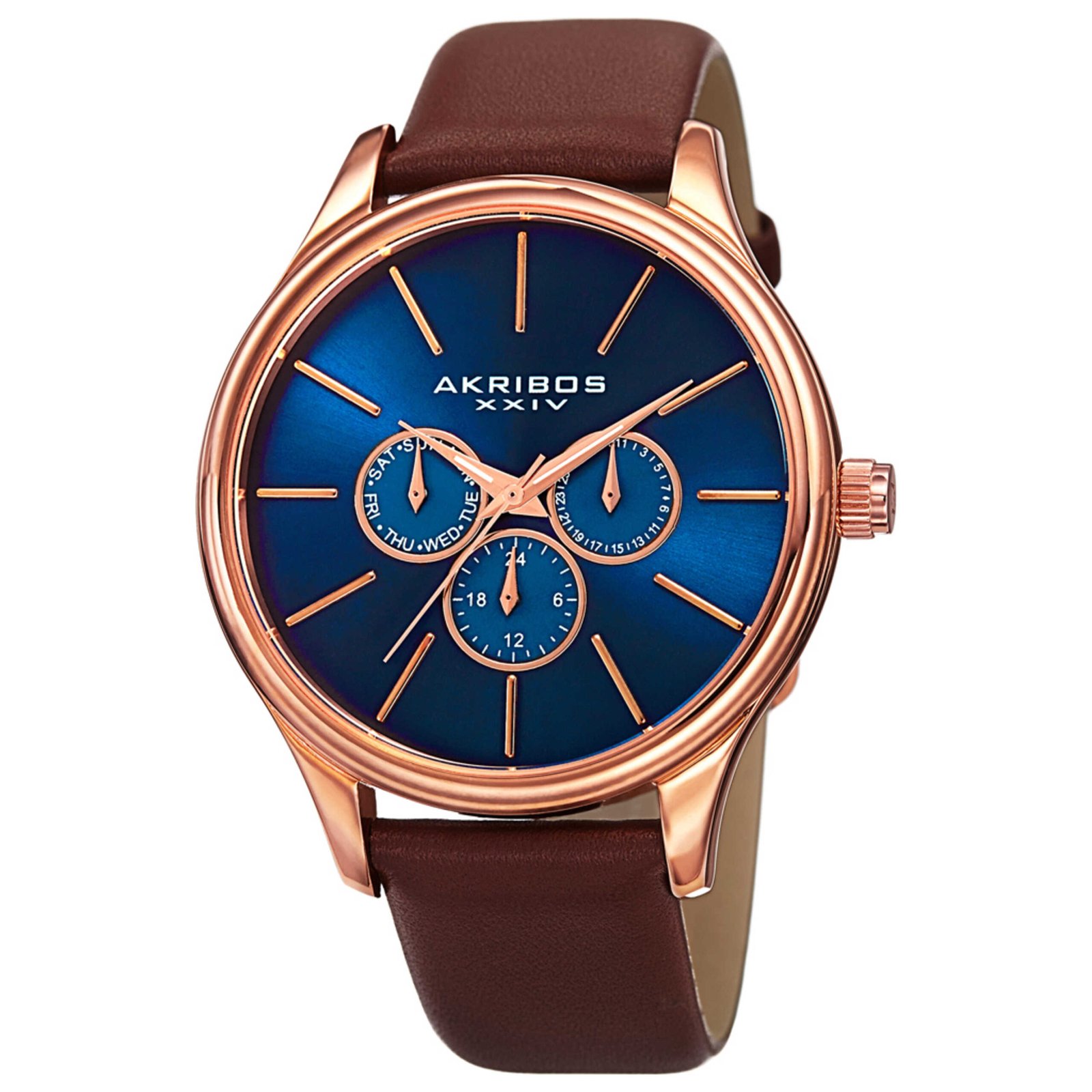 Classic Blue Dial Men's Quartz Watch AK870RGBU