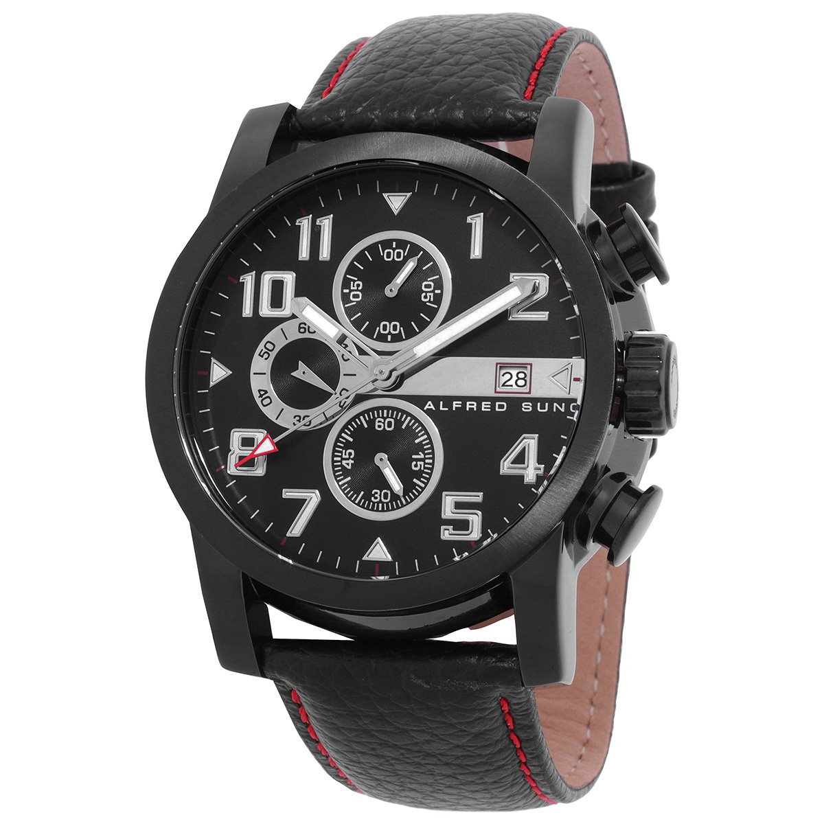 ALFRED SUNG Velox Chronograph Quartz Black Dial Men's Watch AS1601BL-1A - Image 2