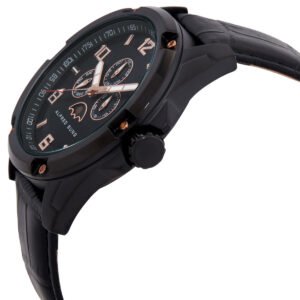ALFRED SUNG Astral Quartz Moon Phase Black Dial Men's Watch AS1900BL-1A