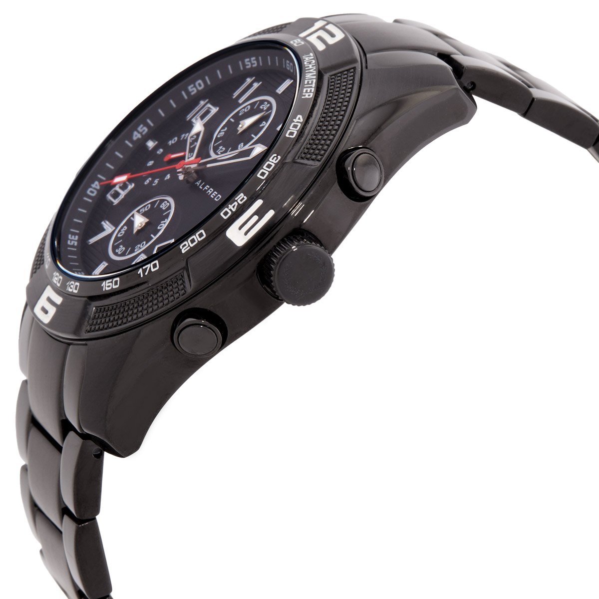 ALFRED SUNG Titan Quartz Black Dial Men's Watch AS3202B-1A
