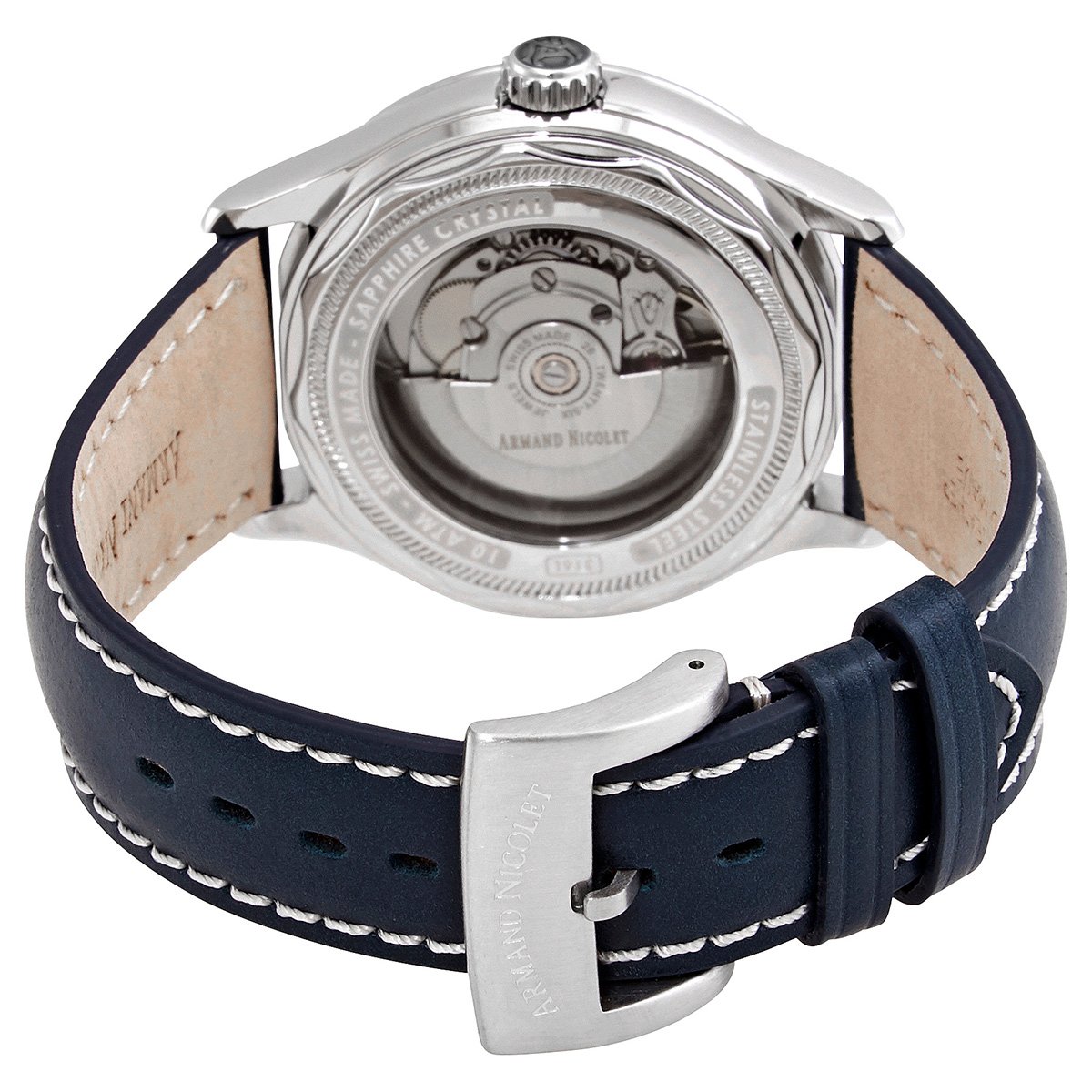 Armand Nicolet MHA Automatic Blue Dial Men's Watch A840HAA-BS-P140BU2 - Image 3