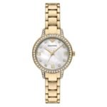Armani Cleo Quartz Crystal Mother of Pearl Dial Ladies Watch AR11652