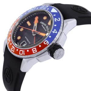 ARMAND NICOLET JSH GMT Automatic Black Dial Men's Watch A487RGN-NO-GG2710N
