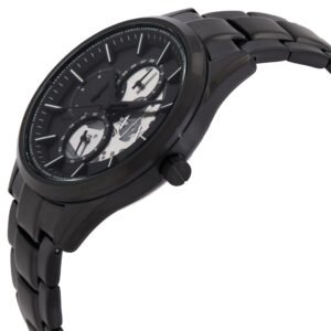 ARMANI EXCHANGE Quartz Black Dial Men's Watch and Chain Necklace Set AX7160SET