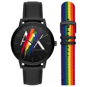 Cayde 42mm Black Dial Men's Quartz Watch AX7120
