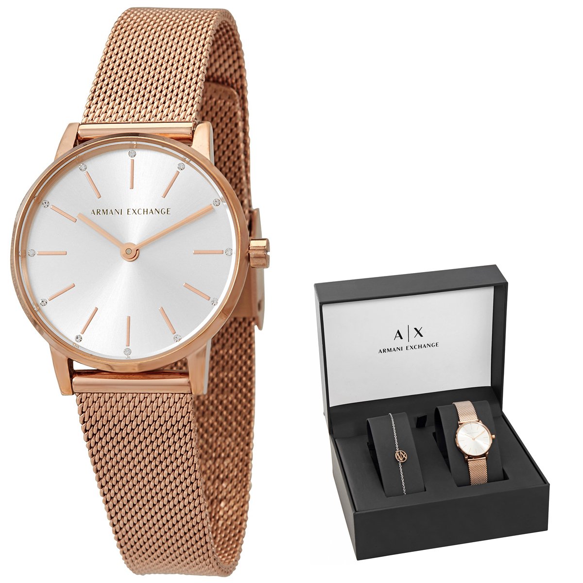 Lola Quartz Silver Dial Ladies Watch AX7121 - luxury watch