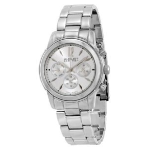 August Steiner Multi-Function Silver Dial Ladies  Watch AS8087SS