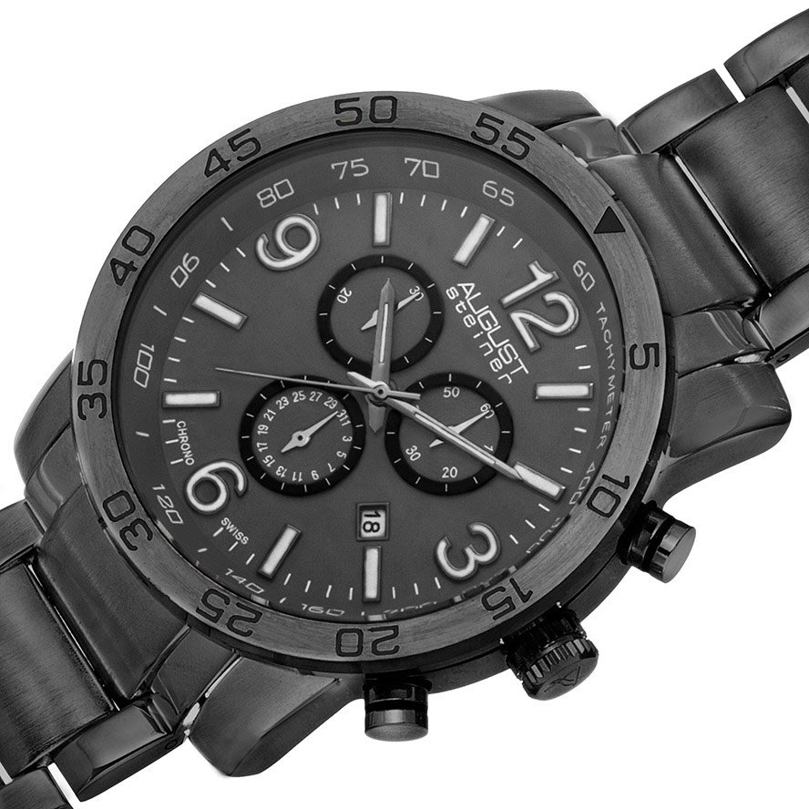 August Steiner Grey Men's Watch AS8097GN - Image 3