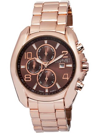 August Steiner Multi-Function Brown Dial Men's Watch AS8109RG