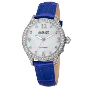 August Steiner Quartz White Dial Ladies AS8188BU