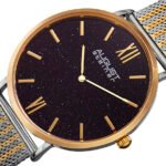 August Steiner Blue Sandstone Dial Two-tone Men's Watch AS8218TTG