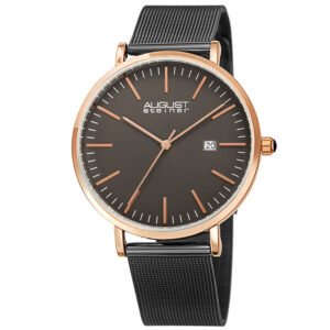 August Steiner Quartz Grey Dial Men's Watch AS8283GNR