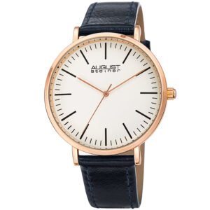 August Steiner Quartz White Dial Men's Watch AS8284RGBU