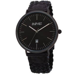 August Steiner Quartz Black Dial Men's Watch AS8293BK