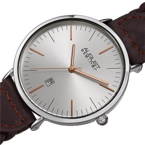 August Steiner Quartz Silver Dial Men's Watch AS8293BR