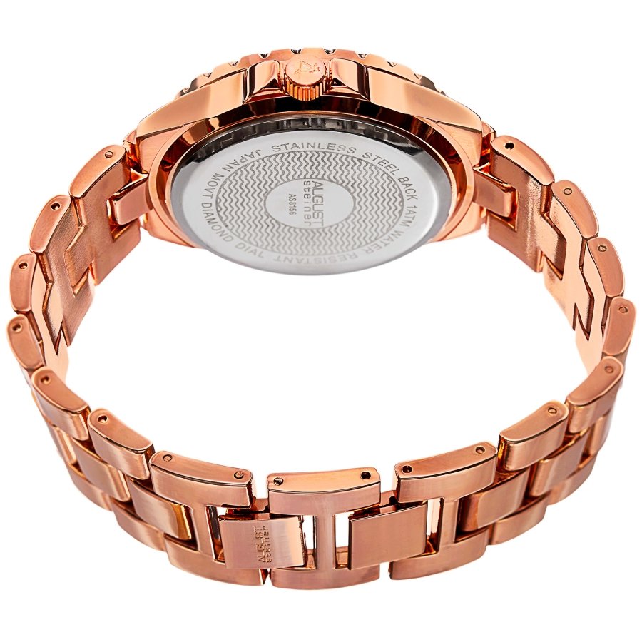 August Steiner Quartz Diamond White Dial Ladies Watch AS8156RG - Image 4