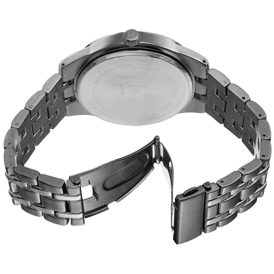 August Steiner Quartz Grey Dial Men's Watch AS8174BK - Image 4