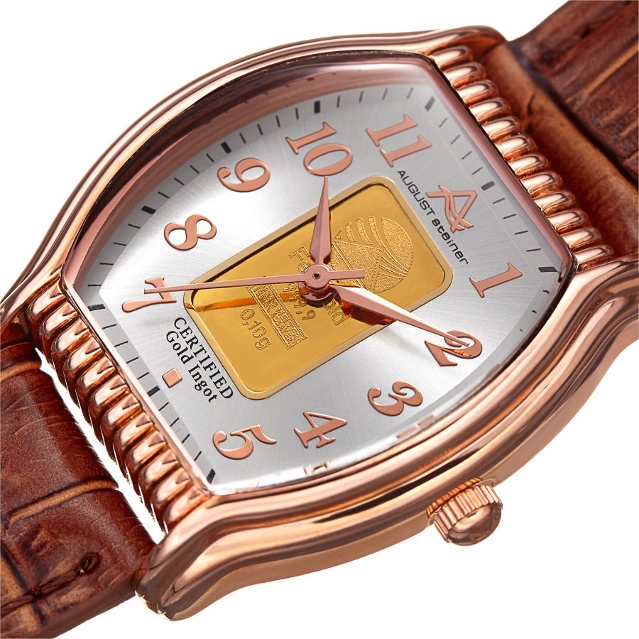 August Steiner Quartz Silver Dial Ladies Watch AS8225RGBR - Image 2