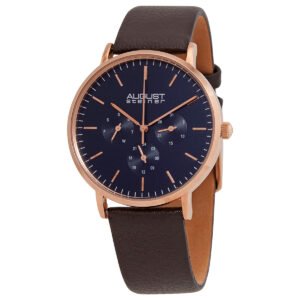 August Steiner Quartz Blue Dial Men's Watch AS8256RGBR