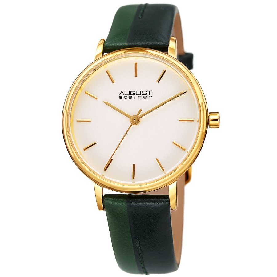 August Steiner Quartz White Dial Ladies Watch AS8261GN