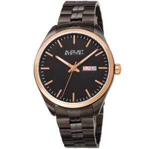 August Steiner Quartz Black Dial Men's Watch AS8271GNR