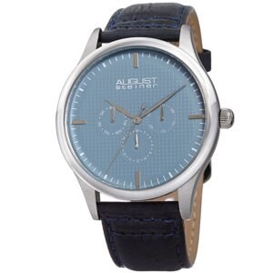 Blue Dial Black Leather Men's Watch AS8243SSBU - luxury watch