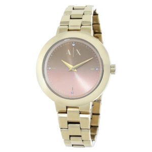 Armani Exchange Quartz Pink Dial Ladies Watch AX5182