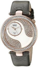 Burgi Pave Design Crystal Mother of Pearl Dial Ladies Watch BUR155GY