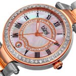 Burgi Mother of Pearl Dial Two-tone Ladies Watch BUR165TTR