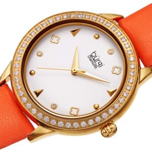 Burgi Diamond White Dial Ladies Watch BUR221OR
