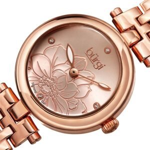 Burgi Flower Marker Quartz Diamond Ladies Watch BUR223RG