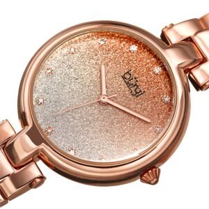 Burgi Rose Glitter Ombre Swarovski Crystal Dial Ladies Watch BUR226RG