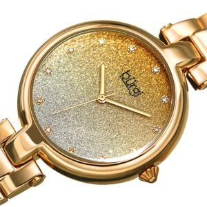 Burgi Ladies Glitter Ombre Swarovski Crystal Dial Bracelet Watch