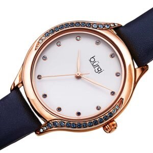 Burgi Crystal White Dial Ladies Watch BUR239BU