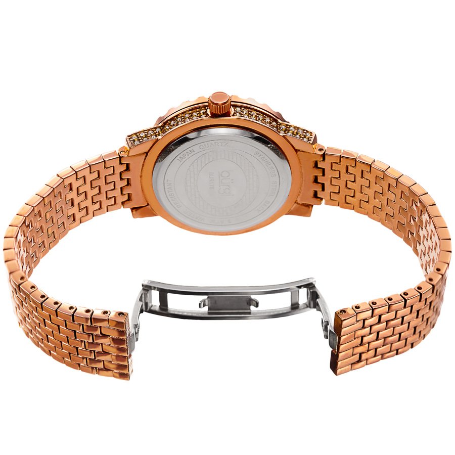 Burgi Quartz White Dial Ladies Watch BUR176RG - Image 4