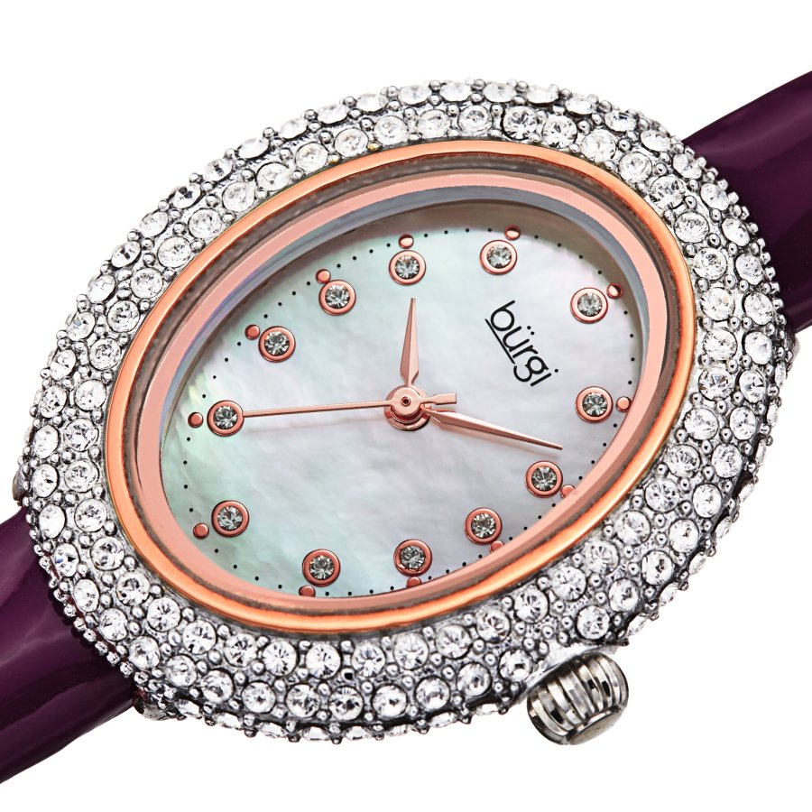 Burgi Quartz White Dial Ladies Watch BUR234PU - Image 2