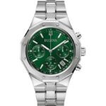 Bulova Precisionist Chronograph Quartz Green Dial Men's Watch 96B409
