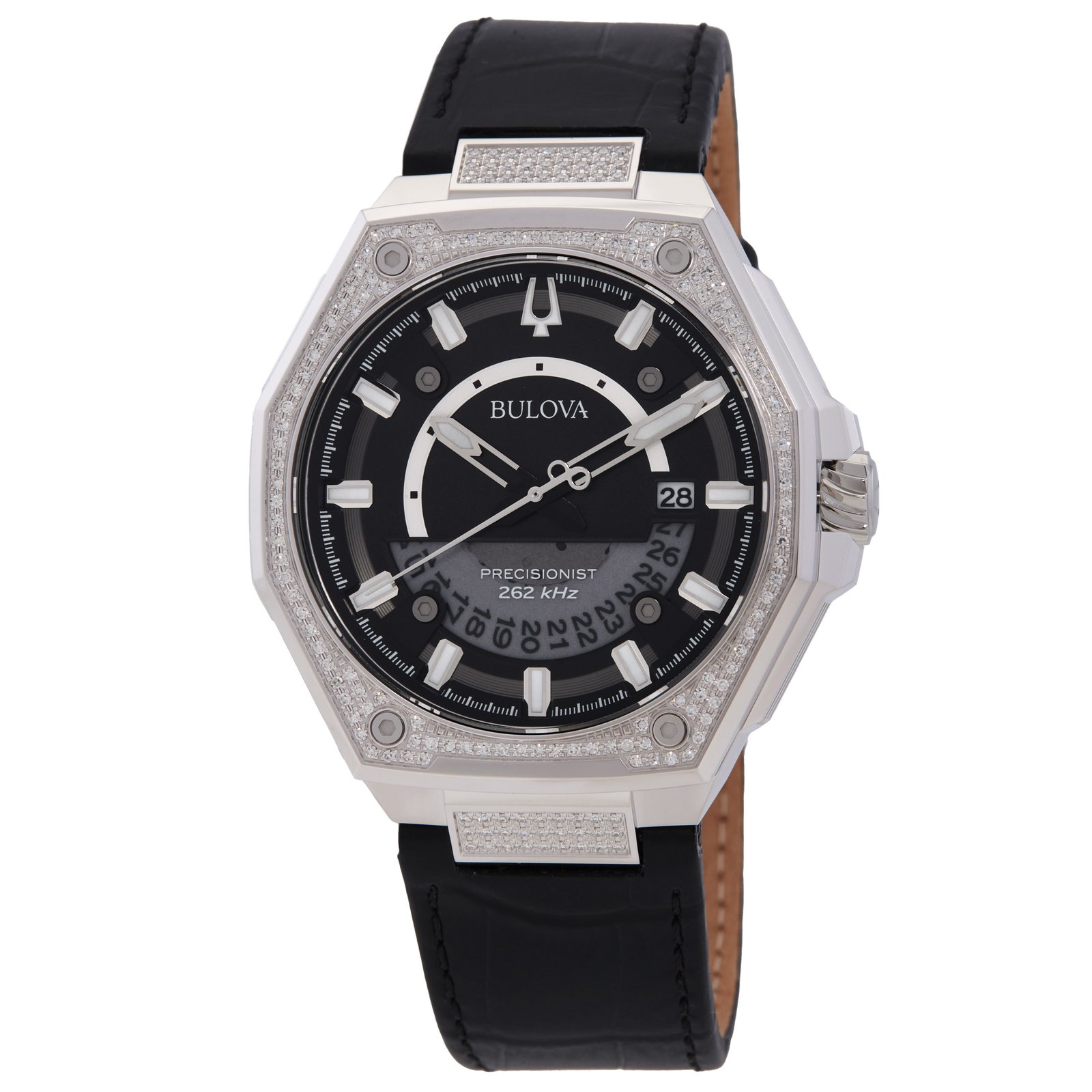 Bulova Series X Precisionist Quartz Black Dial Men's Watch 96J121