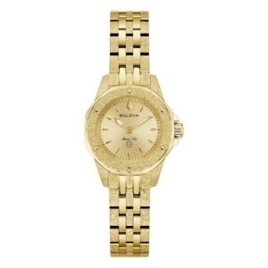 Bulova Marine Star Marc Anthony Quartz Champagne Dial Ladies Watch 97L192