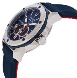 Bulova Marine Star Automatic Blue Dial Men's Watch 98A282