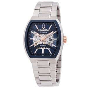 Bulova Maquina Automatic Blue Dial Men's Watch 98A319