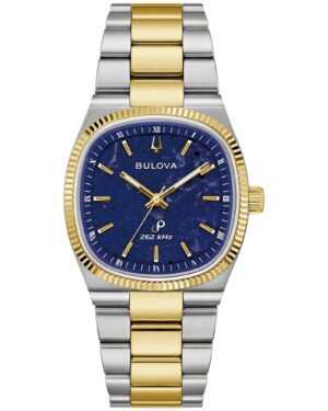 Bulova Super Seville Quartz Blue Dial Men's Watch 98A337