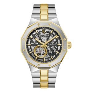 Bulova Prestige Automatic Black Skeleton Dial Men's Watch 98A339
